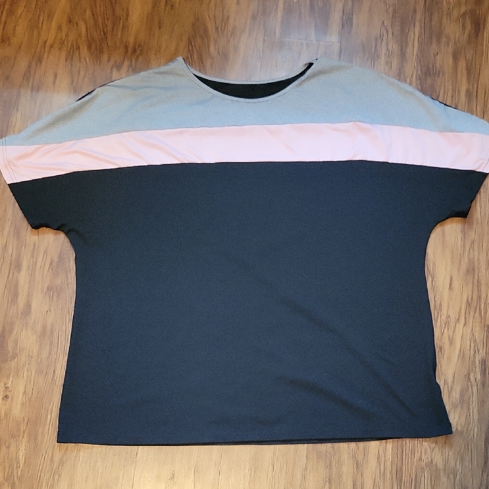 Women's Top - Black, Pink, Gray
